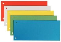LEITZ Abheftstreifen Blanko-Trennstreifen rot, wei&szlig;, gelb, gr&uuml;n, blau, 25 St.