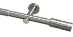 GARDINIA Gardinenstange Set Metall 22/25 mm, &Oslash; 25 mm, 1-l&auml;ufig, ausziehbar,...