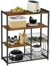VASAGLE K&uuml;chenregal, Standregal mit 6 Haken, 35 x 80 x 95 cm (T x B x H)