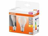 Osram LED-Leuchtmittel 2ER PACK LED E27 GLÜHBIRNE MATT, E27