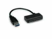 ROLINE USB 3.2 Gen 1 zu SATA 6.0 Gbit/s Konverter Computer-Adapter USB 3 Typ A