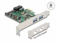 Delock 90096 - PCIe x1 Karte zu 2 x extern USB 3.2 Gen 1 Typ-A......
