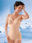 Triumph Miederbody Einteiler ohne B&uuml;gel Spitze braun 80