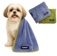 FLUFFINO&reg; Hundehandtuch Mikrofaser 2er-Pack 90x50cm, FLUFFINO Hundehandtuch