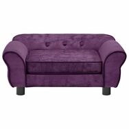 vidaXL Tierbett, Hundesofa Burgunderrot 72x45x30 cm Pl&uuml;sch