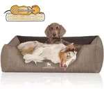 Knuffelwuff Tierbett Hundebett Outlander, Orthop&auml;disch beige 85 cm x 120 cm
