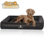 Knuffelwuff Tierbett Hundebett Hampstead, Orthop&auml;disch schwarz 80 cm x 105 cm