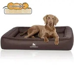 Knuffelwuff Tierbett Hundebett Hampstead, Orthop&auml;disch braun 100 cm x 120 cm