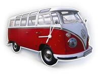 VW Collection by BRISA Wanduhr Volkswagen Werkstattuhr im T1 Bus Design