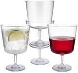 APS Gl&auml;ser-Set, 4-tlg., Tritan, 4-er Set Mehrwegbecher, bruchsichere Tritan Gl&auml;ser