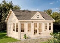 Alpholz Gartenhaus Holz CLOCKHOUSE&reg; XL, BxT: 570x410 cm, in Naturbelassen mit 70mm