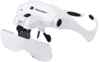 TOOLCRAFT Handlupe TOOLCRAFT 2469761 Lupenbrille mit LED-Beleuchtung