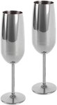 ECHTWERK Champagnerglas, 2-tlg., Edelstahl, Sektglas, Sektkelch, Champagnerkelch,