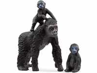 Schleich® Spielfigur WILD LIFE, Flachland Gorilla Familie (42601), (Set, 3-tlg)