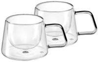GR&Auml;WE Glas GR&Auml;WE Doppelwandige-Thermogl&auml;ser mit Griff, 200ml, 2er Set, gerades,