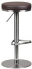 Wohnling Barhocker Barhocker WL1.612 Braun Edelstahl verstellbare Sitzh&ouml;he 360&deg;
