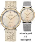 Citizen Quarzuhr Citizen EM1006-40A Eco-Drive Elegance Ambiluna Damenuhr 34mm 5ATM