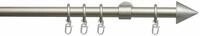 Liedeco Gardinenstange Kegel, &Oslash; 20 mm, 1-l&auml;ufig, Fixma&szlig;, verschraubt, Metall