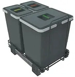 Elletipi Srl Einbaum&uuml;lleimer Ecofil Abfallsammler PF01 M&uuml;lleimer Auszug ab 40cm