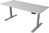 KERKMANN Schreibtisch Steh-/Sitztisch Move 2 elektrisch Fu&szlig; silber 180x80x63-127cm