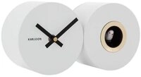 Karlsson Uhr Wanduhr Duo Cuckoo Matt White