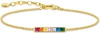 THOMAS SABO Armband Armband mit bunten Steinen - 750 Gelbgold Vergoldung