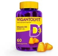 WICK Vigantolvit 2000 I. E. Vitamin D3 Weichgummis, 60 St., 180 g, Weichgummis...