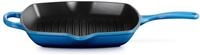 LE CREUSET Grillpfanne Grillpfanne Signature quadratisch azure 26cm