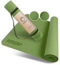 Fitleap Yogamatte aus umweltfreundlichem TPE-Schaum. Sehr rutschfeste, hypoallergene