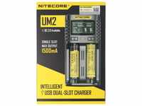 Nitecore Nitecore UM2 USB-Ladegerät QC 2.0 kompatibel für Li-Ion Akkus, lädt...