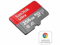 Sandisk microSDXC Ultra, + SD-Adapter für Chromebooks Speicherkarte (256 GB,...