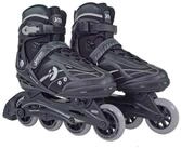 Best Sporting Schlittschuhe Inline Skates, Breite verstellbar, ABEC 7 Carbon, schwarz