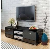 vidaXL TV-Board vidaXL TV-Schrank Hochglanz-Schwarz 140x40,5x35 cm