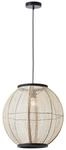 Brilliant Pendelleuchte Tanah, ohne Leuchtmittel, 47cm schwarz/natur