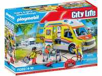 Playmobil® Konstruktions-Spielset Rettungswagen mit Licht und Sound (71202),...
