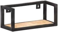 vidaXL Regal Wandregale 2 Stk. 40 cm Raues holz, 2-tlg.