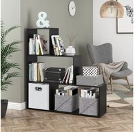 Vicco Raumteiler, Schwarz, 116 x 123 cm, 1-tlg., Freistehend