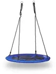 relaxdays Nestschaukel rund mit geschlossenem Sitz, 100 cm blau|schwarz 100 cm...