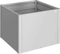 Biohort Hochbeet 1x1 silber-metallic, 102x102x77 cm, extrem langlebig, aus Metall