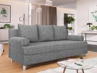 MIRJAN24 Schlafsofa Dover, mit Bettkasten und Schlaffunktion, Chromf&uuml;&szlig;e,