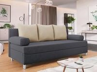 MIRJAN24 Schlafsofa Dover, mit Bettkasten und Schlaffunktion, Chromf&uuml;&szlig;e,