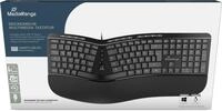 Mediarange Tastatur mit Kabel QWERTZ ergonisch Multimedia MROS120 Tastatur