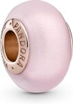 Pandora Kettenanh&auml;nger Pandora Mattes Rosafarbenes Murano-Glas Charm 789421C00