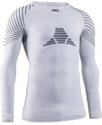 X-Bionic Langarmshirt Rundhals Invent 4.0 Unterw&auml;sche weiss Herren