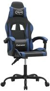 vidaXL Gaming-Stuhl Gaming-Stuhl Drehbar Schwarz und Blau Kunstleder (1 St)