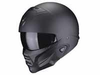 Scorpion Exo Motorradhelm Exo-Combat II Solid schwarz matt, Streetfighter Helm Maske