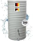 GARANTIA Regentonne NORDIC Regenspeicher 300 Liter steingrau inkl. Deckel