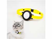 LucyBalu NEMO Katzenhalsband für den AirTag gelb