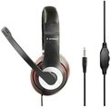 Gembird MHS-03-BKRD Headset (Komfortables, universell einstellbares Kopfband)