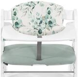 Hauck Hochstuhlauflage Select - Jersey Leaves Mint, 2-teilige Sitzauflage /